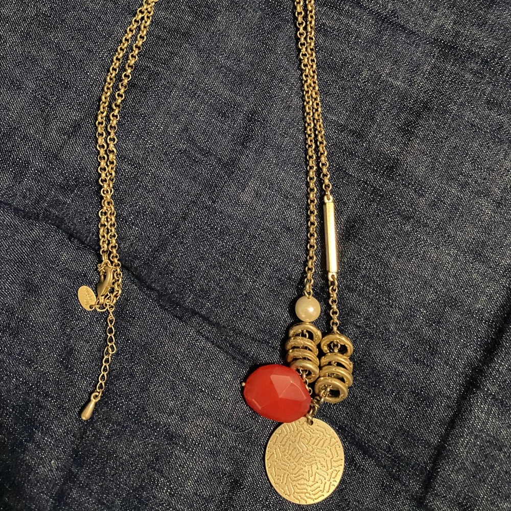 Lia Sophia Long Gold Necklace